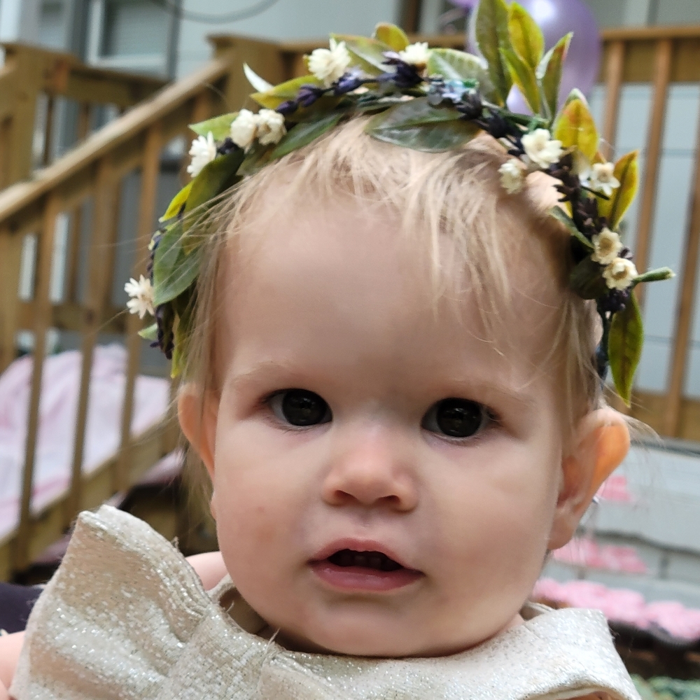 Baby hair wreath